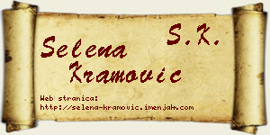 Selena Kramović vizit kartica